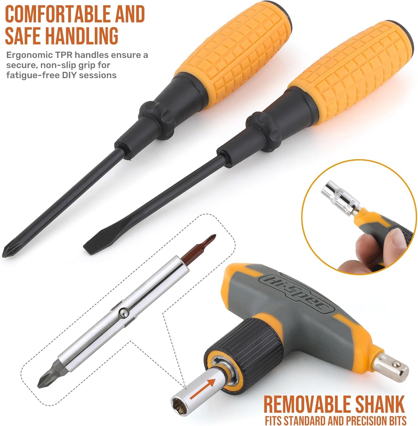 Hi-Spec Juego Compacto De Herramientas Para Hogar Y Oficina De 30 Piezas. Kit De Reparaciones Básicas En Maletín Portátil Con Alicates, Destornilladores Y Llaves